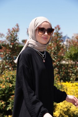 FERACE ELBİSE - SİYAH 2