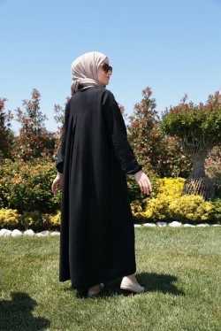 FERACE ELBİSE - SİYAH 3