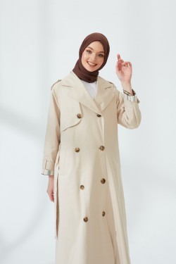 RETRO TRENCH BEJ 2